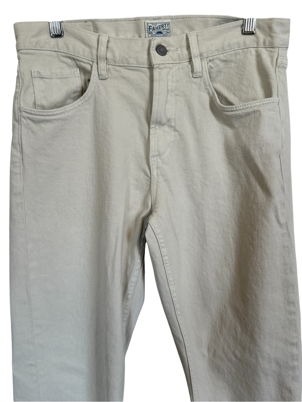 Faherty Slim Straight Denim in Stone Men’s Size 30x32 - Picture 4 of 16